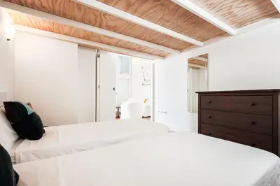 Cama o camas de una habitación en Fantástico Duplex 2 hab 4 px -WIFI AC