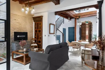 Zona de estar de Magno Apartments Vírgenes Luxury House