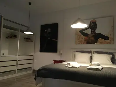 Cama o camas de una habitación en La Cobacha