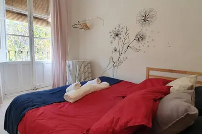 Cama o camas de una habitación en Apartamento San Roque- Street Lecha Marzo