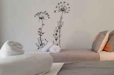 Cama o camas de una habitación en Apartamento San Roque- Street Lecha Marzo