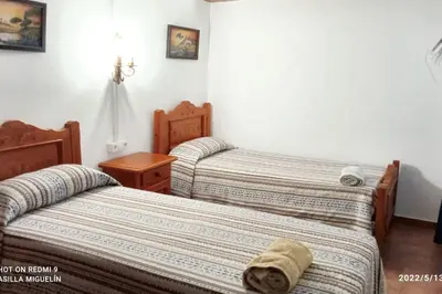 Cama o camas de una habitación en Charming House with Pool in Montilla