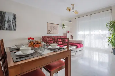 Zona de estar de Descanso-elegancia en Sevilla Parking Gratuito