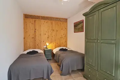 Cama o camas de una habitación en El Granero at Molino la Ratonera