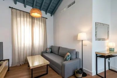 Zona de estar de Apartamentos Leoncillos