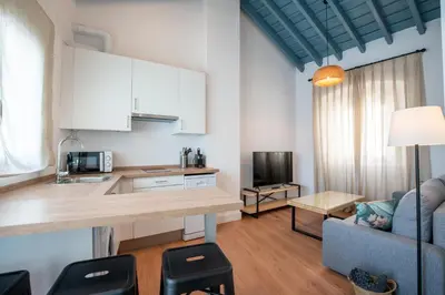 Una cocina o zona de cocina en Apartamentos Leoncillos