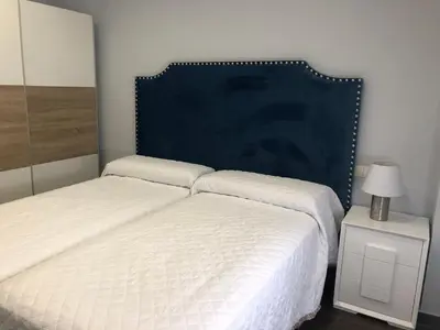 Cama o camas de una habitación en Apartment Lucena Park Parking Gratis