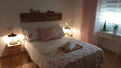 Cama o camas de una habitación en Apartamento Los Padrinos