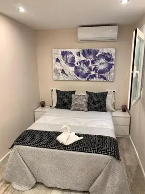 Cama o camas de una habitación en Estudio Catedral