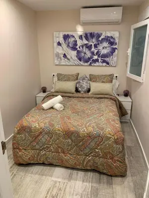 Cama o camas de una habitación en Estudio Catedral