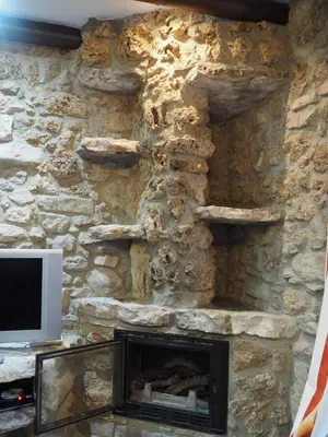 Una televisión o centro de entretenimiento en Casa Rural Cortijo Pesquera