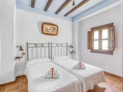 Cama o camas de una habitación en Villa in Carcabuey near Sierras Subbeticas Park