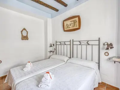 Cama o camas de una habitación en Villa in Carcabuey near Sierras Subbeticas Park