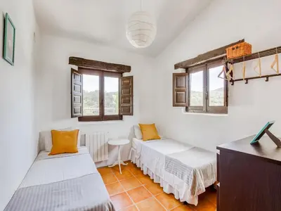 Cama o camas de una habitación en Villa in Montefrio near Iznajar Lake