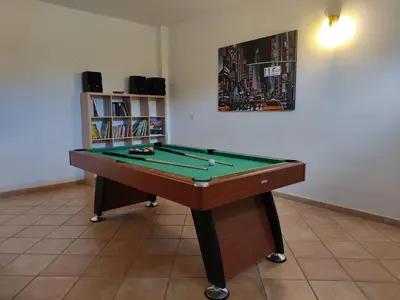 Mesa de billar en La casa del olivo en Córdoba