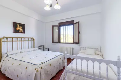 Cama o camas de una habitación en La Pontezuela Alanis