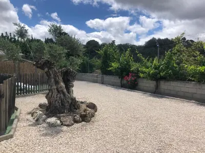 Jardín al aire libre en Casa de Campo Patricia