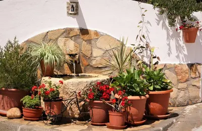 Jardín al aire libre en Casita of Casa Olivar