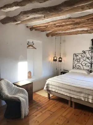 Cama o camas de una habitación en Finca El Almendrillo