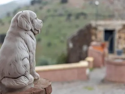 Mascotas con sus dueños en Alojamiento Rural Casa La Era