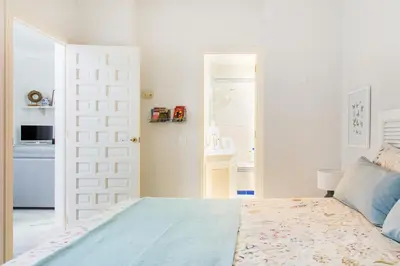 Cama o camas de una habitación en Mágico apartamento en casa palacio del siglo XVII