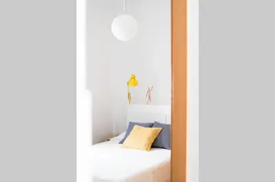 Cama o camas de una habitación en Pop Art, Apartamento Valvanera, pleno centro
