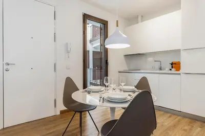 Una cocina o zona de cocina en Pop Art, Dúplex coqueto en el corazón de Sevilla