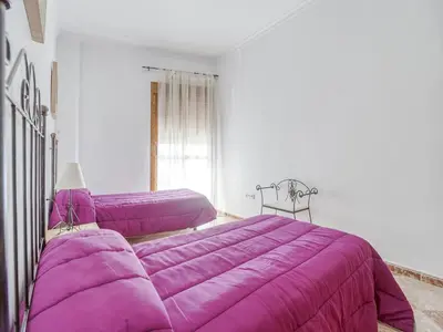 Cama o camas de una habitación en Holiday Home Villanueva near Hiking Trails