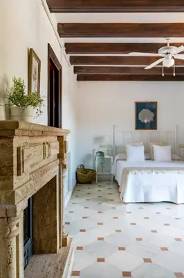 Cama o camas de una habitación en La Rejaquera
