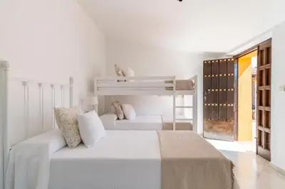 Cama o camas de una habitación en La Rejaquera