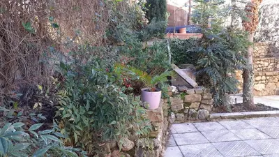 Jardín al aire libre en Casita para dos con piscina privada