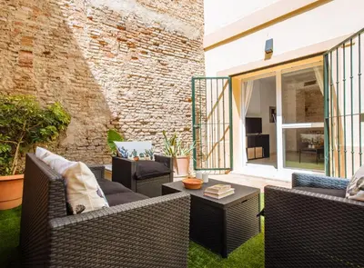 Zona de estar de Sol Suite Apartment with Garden