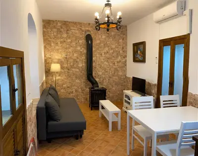 Zona de estar de Apartamentos Turísticos Rurales Dos Fuentes
