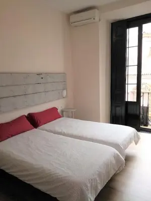 Cama o camas de una habitación en Apartamento Centro Santa Catalina 1º B