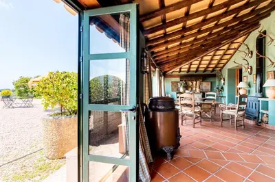 Un balcón o terraza de Casa Alta Finca El Revuelo