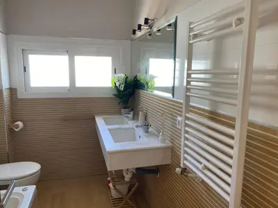 Un baño de Casa Las Terrazas del Lago Alojamiento Rural
