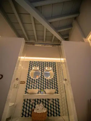 Un baño de Casas de Sevilla - Apartamentos Vidrio 7
