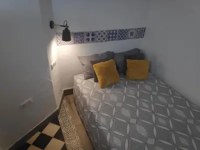 Cama o camas de una habitación en Refugio de El Chorro