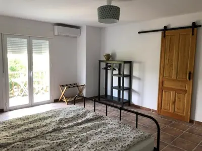 Cama o camas de una habitación en La Hermosa Vista