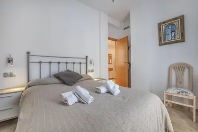 Cama o camas de una habitación en Fleming, cómodo apartamento junto Mezquita y Judería