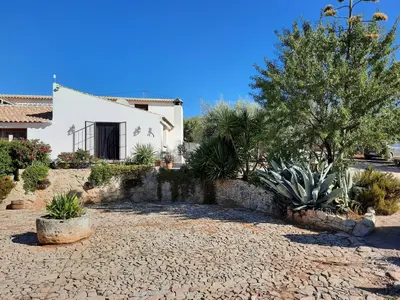 Jardín al aire libre en Hacienda La buena vida B&B en appartementen casita la bruja