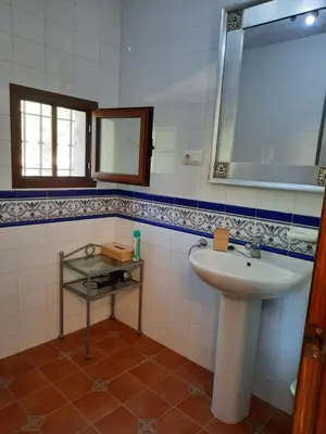 Un baño de Hacienda la buena vida B&B en appartementen casita almendas