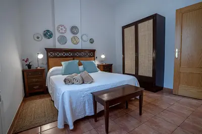 Cama o camas de una habitación en Casa los Jardines del Lago