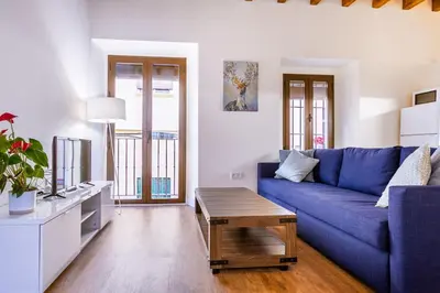 Zona de estar de Stunning apartment in central Seville