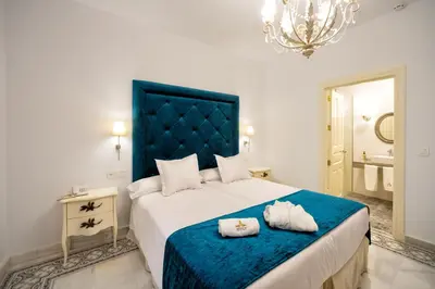 Cama o camas de una habitación en Hotel boutique Palacio de la Veracruz