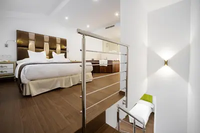 Cama o camas de una habitación en Hotel boutique Palacio de la Veracruz