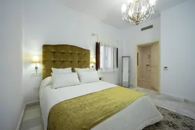 Cama o camas de una habitación en Hotel boutique Palacio de la Veracruz