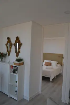 Cama o camas de una habitación en Torre de Campanas