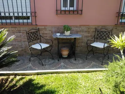 Jardín al aire libre en Apartamento Laila