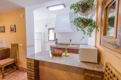 Una cocina o zona de cocina en La Posada de Rivero